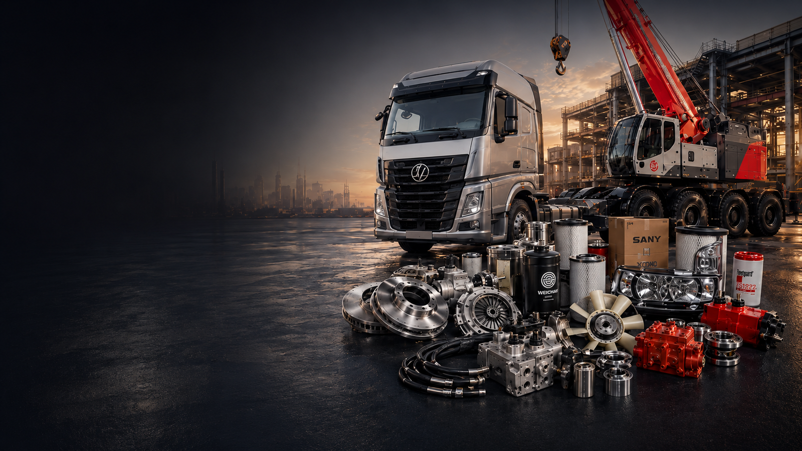 Heavy-Duty Spare Parts for Trucks, Cranes & Construction Equipment