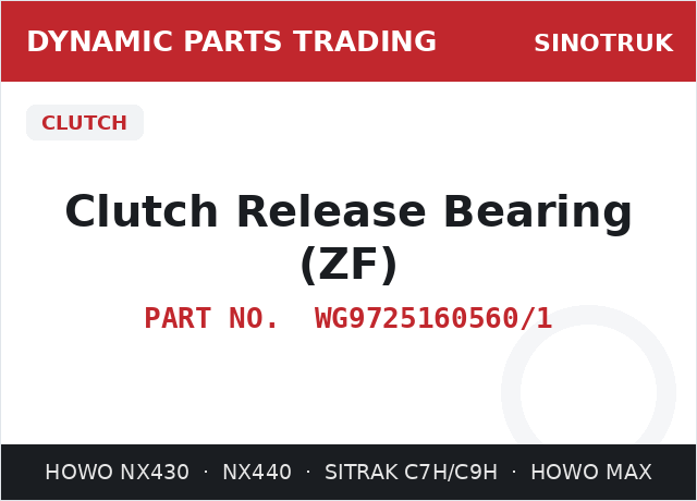 Clutch Release Bearing (ZF)