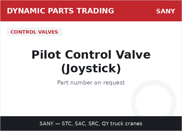 Pilot Control Valve (Joystick) — SANY