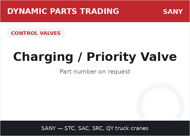 Charging / Priority Valve — SANY