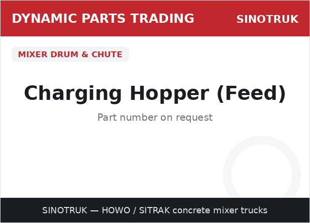Charging Hopper (Feed) — SINOTRUK