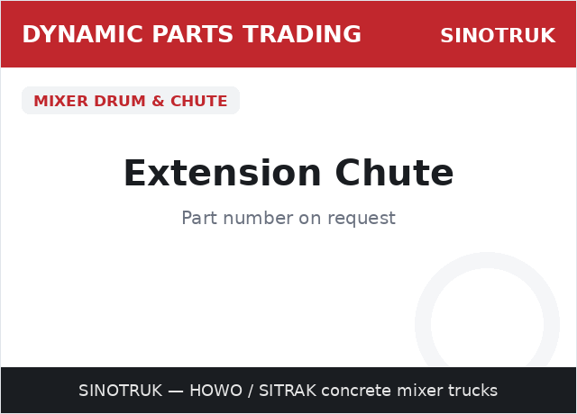 Extension Chute — SINOTRUK