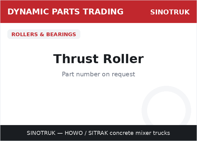 Thrust Roller — SINOTRUK