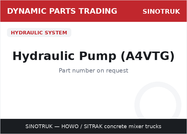 Hydraulic Pump (A4VTG) — SINOTRUK