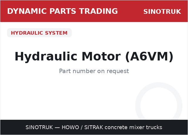 液压马达 A6VM — SINOTRUK
