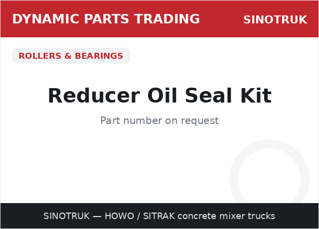 طقم جوانات علبة التخفيض — SINOTRUK