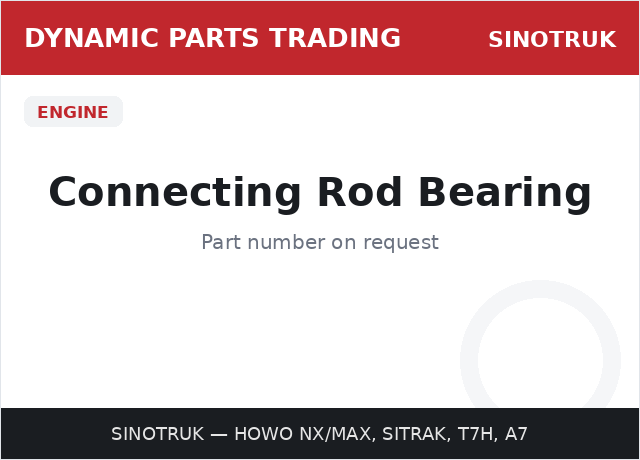 Connecting Rod Bearing — SINOTRUK