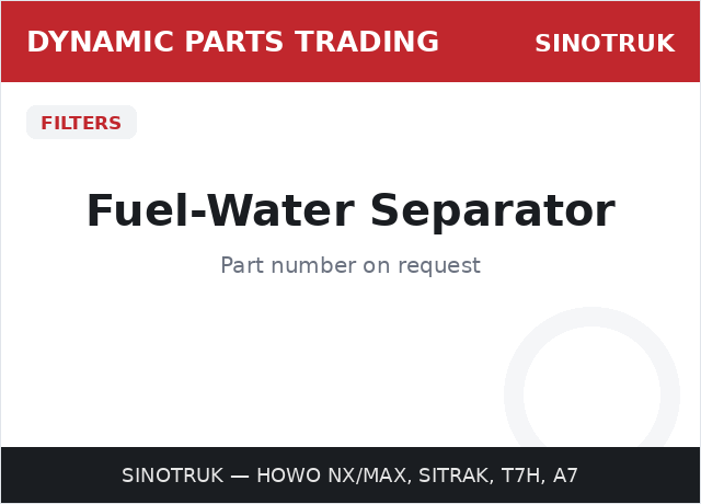 Fuel-Water Separator — SINOTRUK
