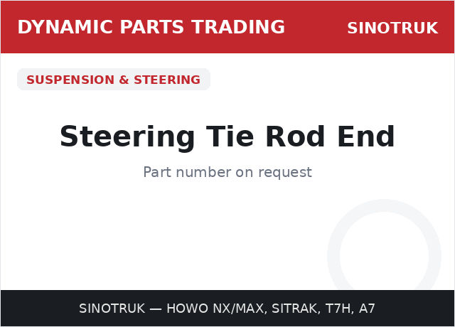 Steering Tie Rod End — SINOTRUK