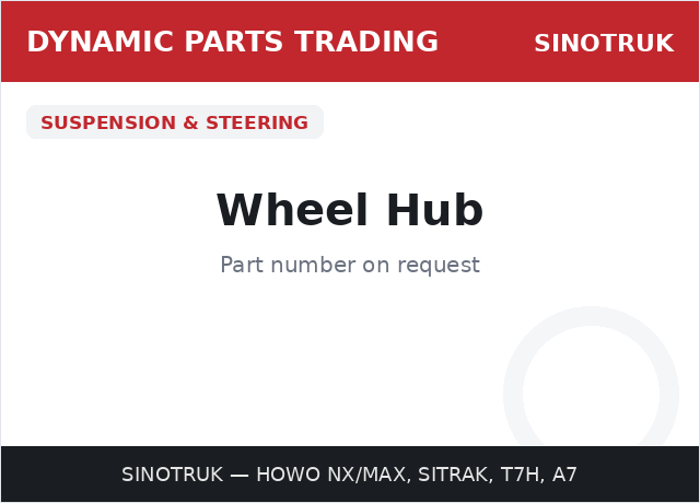 Wheel Hub — SINOTRUK