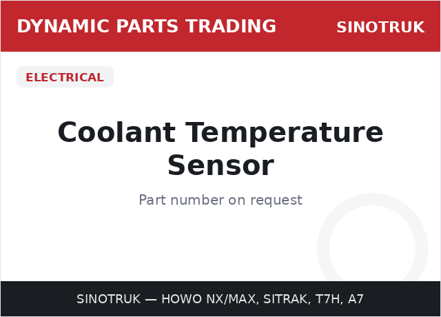Coolant Temperature Sensor — SINOTRUK