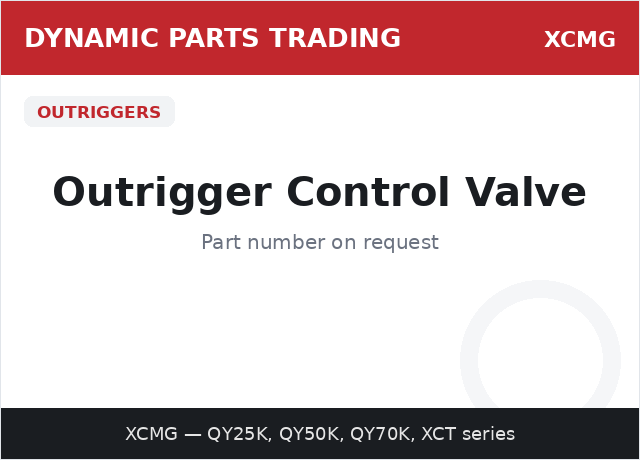 支腿控制阀 — XCMG