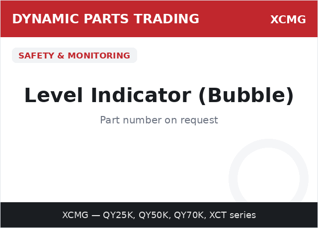Level Indicator (Bubble) — XCMG