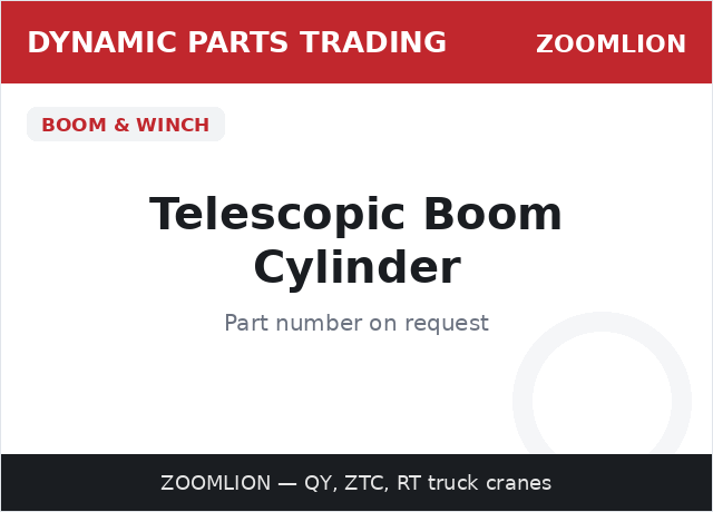 Telescopic Boom Cylinder — ZOOMLION