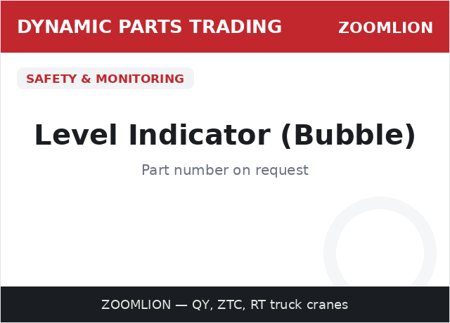 Level Indicator (Bubble) — ZOOMLION